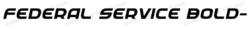Federal Service Bold字体转换